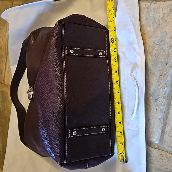 Dooney and Bourke J6616532 Pebbled Leather Handbag Deep Burgund - Picture 9 of 11